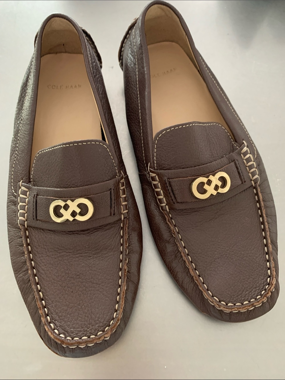 Cole Haan Brown Leather Driving Moccasin’s - Like New-Very Soft Leather- Size 8